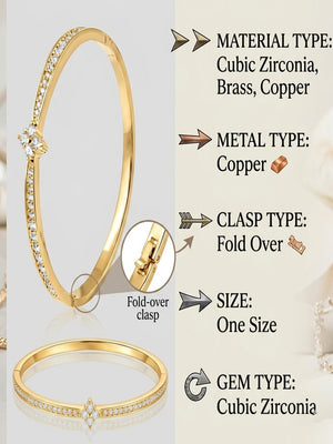 Niluk White Rhodium Luxe Kada
