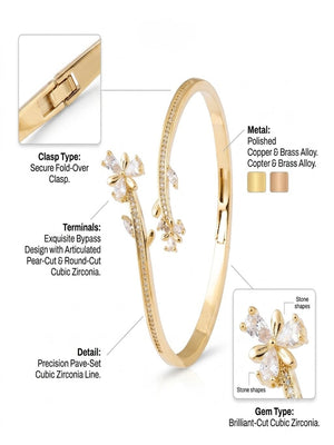 Niluk White Rhodium Bloom Kada