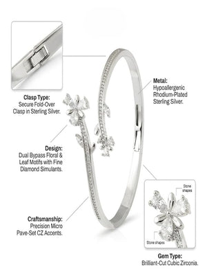 Niluk White Rhodium Bloom Kada
