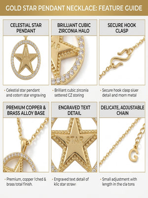 Niluk White Rhodium Star Pendant Necklace