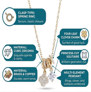 Niluk Gold-Plated Butterfly & Star Charm Necklace