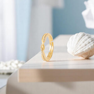 Niluk Serene Swirl Finger Ring