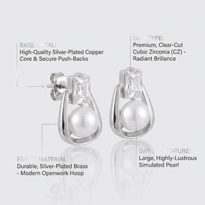 Niluk Pearl Prism Studs