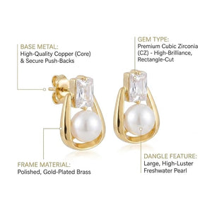 Niluk Pearl Prism Studs