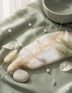Niluk Rhodium-Plated Dolphin Pendant Necklace