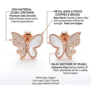 Niluk Gilded Butterfly Studs