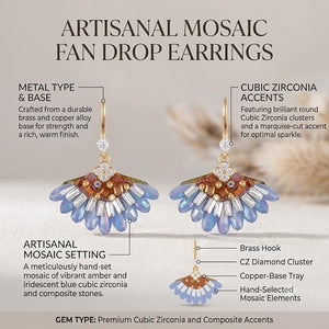 Niluk Celestial Fan Earrings