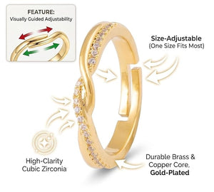 Niluk Serene Swirl Finger Ring