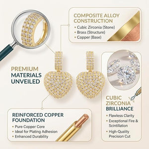 Niluk Crystal Heart Charms