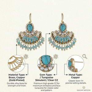 Niluk Royal Dusk Chandelier Earrings