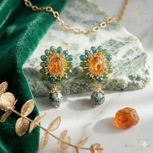 Niluk Tropical Gemstone Dangles