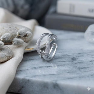 Niluk Elegance Interlock Finger Ring
