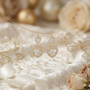 Niluk Rhodium Heart Sparklers