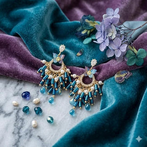 Niluk Majestic Plum Blossom Earrings