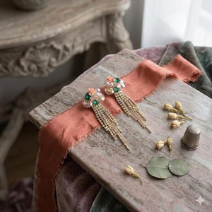 Niluk Golden Cascade Earrings