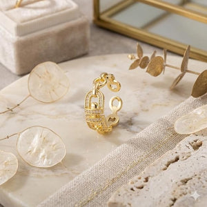 Niluk Gilded Sparkle Finger Ring