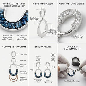 Niluk Blue Crescent Glitz