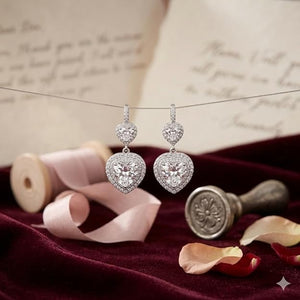 Niluk Rhodium Heart Sparklers