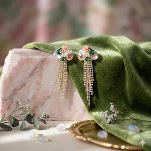 Niluk Golden Cascade Earrings