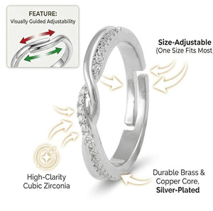 Niluk Serene Swirl Finger Ring