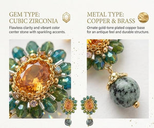 Niluk Tropical Gemstone Dangles