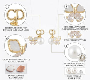 Niluk Golden Butterfly Pearls