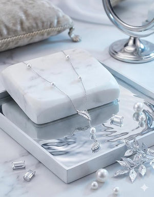 Niluk Rhodium-Plated Dolphin Pendant Necklace