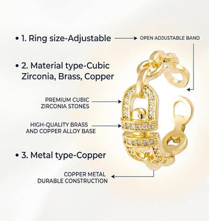 Niluk Gilded Sparkle Finger Ring