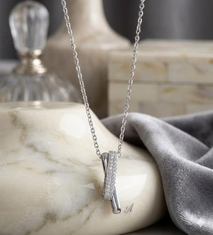 Niluk Gold-Plated Bar Pendant Necklace