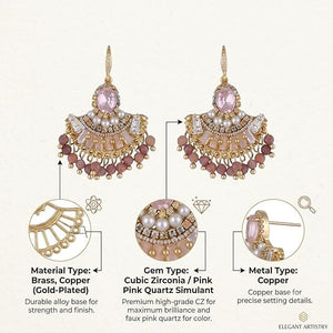 Niluk Royal Dusk Chandelier Earrings