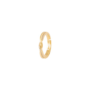 Niluk Serene Swirl Finger Ring