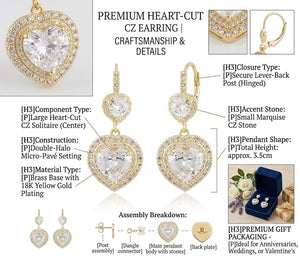 Niluk Rhodium Heart Sparklers