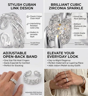 Niluk Serenity Swirl Finger Ring
