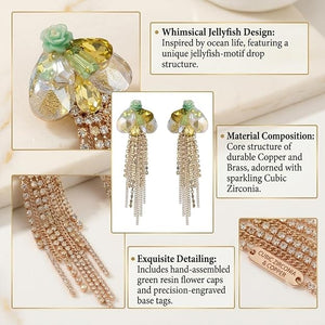 Niluk Golden Cascade Earrings
