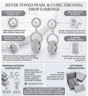 Niluk Rhodium Sparkle Drops