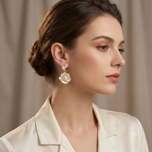 Niluk Golden Blossom Dangles