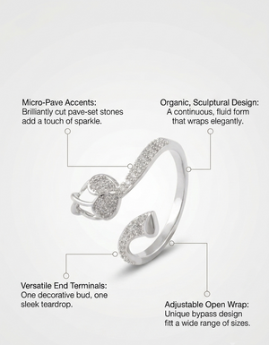 Niluk Silver Bloom Finger Ring