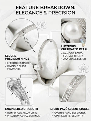 Niluk Gold-Plated Pearl Elegance Kada